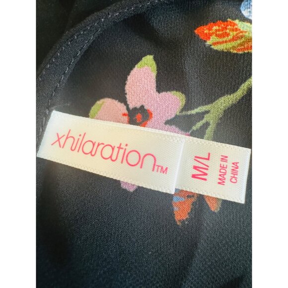 2/$30 Xhilaration M/L Floral Kimono With Fringe Hem M/L - Picture 6 of 13